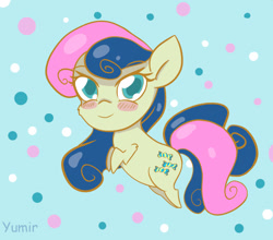 Size: 1133x996 | Tagged: safe, artist:yumir, derpibooru import, bon bon, sweetie drops, pony, g4, adorabon, chibi, cute