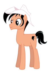 Size: 3790x5371 | Tagged: safe, alternate version, artist:alicesponycorner, derpibooru import, earth pony, pony, bande dessinée, belgium, cowboy, cowboy hat, crossover, france, french, hat, lucky luke, ponified, simple background, solo, species swap, transparent background