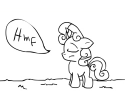 Size: 1024x745 | Tagged: safe, artist:hissycaggle, derpibooru import, sweetie belle, pony, unicorn, g4, horn, solo