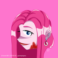 Size: 750x750 | Tagged: safe, artist:greenqingmu, derpibooru import, pinkie pie, equestria girls, g4, solo