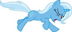 Size: 1730x790 | Tagged: safe, artist:sketchmcreations, derpibooru import, trixie, pony, unicorn, g4, female, horn, mare, one eye closed, open mouth, running, simple background, solo, transparent background, vector