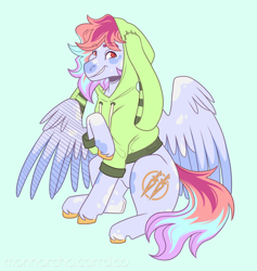 Size: 1800x1900 | Tagged: safe, artist:monnarcha, derpibooru import, oc, oc only, pegasus, pony, pegasus oc, ponycon holland, solo