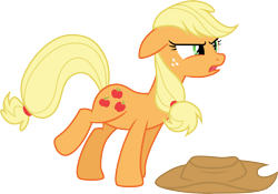 Size: 4284x3000 | Tagged: safe, artist:cloudy glow, derpibooru import, applejack, earth pony, pony, g4, applejack's hat, clothes, cowboy hat, female, hat, mare, simple background, solo, transparent background, vector