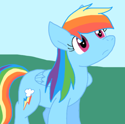 Size: 844x838 | Tagged: safe, artist:cmara, derpibooru import, rainbow dash, pegasus, pony, g4, female, mare, solo