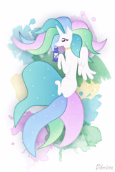 Size: 2000x3000 | Tagged: safe, artist:vibrissa, derpibooru import, princess celestia, fox, g4, foxified, kitsune, species swap