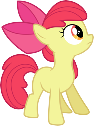 Size: 3000x4004 | Tagged: safe, artist:cloudy glow, derpibooru import, apple bloom, earth pony, pony, g4, apple bloom's bow, bow, female, filly, foal, hair bow, simple background, solo, transparent background, vector