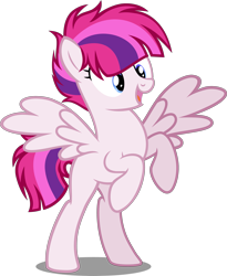 Size: 2585x3158 | Tagged: safe, artist:tkn297, derpibooru import, oc, oc:pink gidgit, pegasus, pony, female, mare, rearing, simple background, solo, transparent background