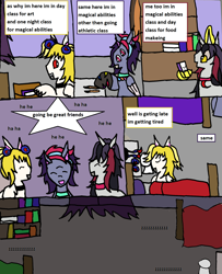 Size: 1556x1918 | Tagged: safe, artist:ask-luciavampire, derpibooru import, oc, cyclops, pony, undead, vampire, vampony, werewolf, academy, comic, sleeping, tumblr