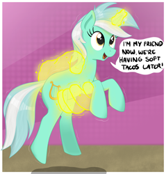 Size: 2004x2093 | Tagged: safe, derpibooru import, lyra heartstrings, pony, unicorn, g4, horn, magic, magic aura