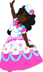 Size: 1150x1913 | Tagged: safe, artist:prixy05, derpibooru import, pinkie pie, human, g4, clothes, dark skin, dress, female, gala dress, hat, humanized, pillbox hat, simple background, solo, transparent background