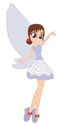 Size: 401x841 | Tagged: safe, artist:cookiechans2, artist:user15432, derpibooru import, equestria girls, g4, ballerina, base used, blue wings, bow, christmas fairy, clothes, crossover, dress, equestria girls style, equestria girls-ified, fairy, fairy wings, giselle (rainbow magic), giselle the christmas ballet fairy, hair bow, looking at you, rainbow magic (series), red bow, shoes, simple background, smiling, smiling at you, transparent background, wings