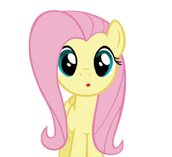 Size: 2000x1824 | Tagged: safe, artist:takua770, derpibooru import, fluttershy, pegasus, pony, g4, :o, cute, female, folded wings, front view, looking at you, mare, open mouth, shyabetes, simple background, solo, transparent background, vector, wings