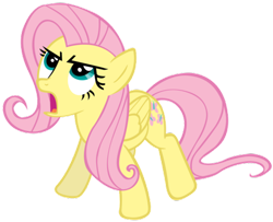 Size: 500x405 | Tagged: dead source, safe, artist:thesharp0ne, derpibooru import, fluttershy, pegasus, pony, g4, cute, female, flutterbadass, mare, shyabetes, simple background, solo, transparent background, vector