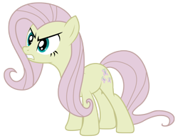 Size: 5000x3899 | Tagged: safe, artist:kooner-cz, derpibooru import, fluttershy, earth pony, pony, g4, the return of harmony, 2011, angry, discorded, discorded fluttershy, earth pony fluttershy, female, mare, my little pony: friendship is magic, race swap, simple background, solo, tail, transparent background, vector, wingless