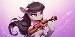 Size: 2400x1200 | Tagged: safe, ai content, derpibooru import, machine learning generated, octavia melody, earth pony, pony, g4, prompter:greesys, solo