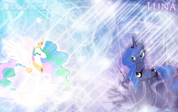 Size: 1900x1200 | Tagged: safe, artist:90sigma, artist:heart-of-stitches, artist:mlartspecter, derpibooru import, princess celestia, princess luna, alicorn, pony, g4, female, mare, royal sisters, siblings, sisters, wallpaper