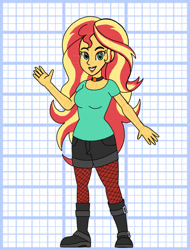 Size: 828x1089 | Tagged: safe, artist:superaaronawesome, derpibooru import, sunset shimmer, human, equestria girls, g4, alternate design, clothes, female, solo