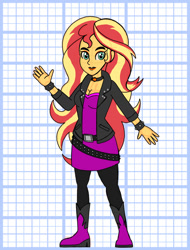 Size: 828x1089 | Tagged: safe, artist:superaaronawesome, derpibooru import, sunset shimmer, human, equestria girls, g4, alternate design, female, solo