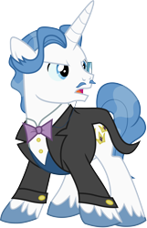 Size: 3000x4669 | Tagged: safe, artist:cloudy glow, derpibooru import, fancypants, pony, unicorn, g4, angry, bowtie, clothes, horn, male, monocle, simple background, solo, stallion, transparent background, vector, vest