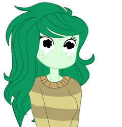 Size: 1900x1977 | Tagged: safe, artist:gmaplay, derpibooru import, wallflower blush, human, equestria girls, forgotten friendship, g4, equestria girls specials, female, komi can't communicate, no mouth, no nose, solo