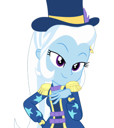 Size: 1900x2138 | Tagged: safe, artist:gmaplay, derpibooru import, trixie, human, equestria girls, g4, spring breakdown, boots, clothes, cute, diatrixes, equestria girls specials, female, magician outfit, shoes, simple background, solo, transparent background