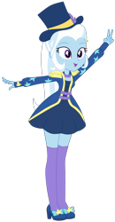 Size: 2400x4602 | Tagged: safe, artist:gmaplay, derpibooru import, trixie, human, equestria girls, g4, spring breakdown, blue socks, boots, clothes, cute, diatrixes, equestria girls specials, female, magician outfit, shoes, simple background, skirt, socks, solo, transparent background