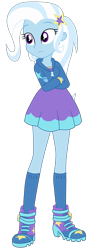 Size: 1900x4962 | Tagged: safe, artist:gmaplay, derpibooru import, trixie, human, better together, equestria girls, forgotten friendship, g4, blue socks, boots, clothes, cute, diatrixes, equestria girls specials, female, magician outfit, shoes, simple background, skirt, socks, solo, transparent background