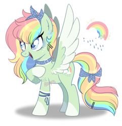 Size: 1280x1328 | Tagged: safe, artist:dixieadopts, derpibooru import, oc, oc:stormy acres, pegasus, pony, female, magical lesbian spawn, mare, offspring, parent:fluttershy, parent:rainbow dash, parents:flutterdash, solo