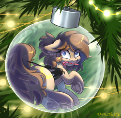 Size: 2400x2330 | Tagged: safe, alternate version, artist:yuris, derpibooru import, oc, oc only, bat pony, pony, advertisement, alternate character, ball, bat pony oc, bauble, butt, christmas, christmas ornament, christmas tree, commission, cute, decoration, eye clipping through hair, female, food, frog (hoof), garland, glass, holiday, looking at you, looking back, mare, micro, mouth hold, multi ych "christmas ball", open mouth, sitting, solo, tree, underhoof, ych result