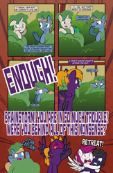 Size: 1920x2948 | Tagged: safe, artist:alexdti, derpibooru import, oc, oc:brainstorm (alexdti), oc:purple creativity, pegasus, pony, unicorn, comic:quest for friendship retold, bush, horn