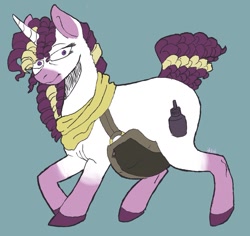 Size: 1279x1209 | Tagged: safe, artist:lawkbutt, derpibooru import, oc, oc only, unicorn, artist, horn, inkwell heart, solo