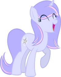 Size: 2183x2746 | Tagged: safe, artist:silverswirls15, derpibooru import, oc, oc:silver swirls, pony, unicorn, eyes closed, female, horn, mare, raised hoof, raised leg, simple background, solo, transparent background, vector