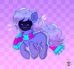 Size: 2721x2550 | Tagged: safe, artist:veress, derpibooru import, oc, oc only, oc:critic, earth pony, pony, clothes, earth pony oc, female, mare, no face, scarf, smug, село