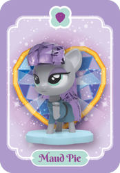 Size: 840x1206 | Tagged: safe, derpibooru import, boulder (pet), maud pie, earth pony, pony, g4, clothes, cute, female, frock coat, kwistal fwenz, lidded eyes, mare, maudabetes, merchandise, official, raised hoof, raised leg, rock, tail, toy