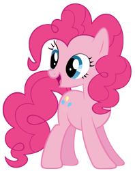 Size: 3000x3788 | Tagged: safe, artist:shho13, derpibooru import, pinkie pie, earth pony, pony, g4, female, happy, high res, mare, open mouth, simple background, solo, transparent background, vector