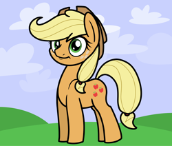 Size: 2048x1733 | Tagged: safe, artist:ewoudcponies, derpibooru import, applejack, earth pony, pony, g4, female, mare, outdoors, solo, standing