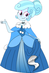 Size: 1167x1716 | Tagged: safe, artist:rarity525, derpibooru import, oc, oc only, oc:jemima sparkle, human, equestria girls, g4, cape, cinderella, clothes, dress, female, gown, looking at you, petticoat, princess, princess costume, princess dress, smiling, smiling at you, solo