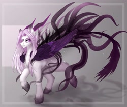 Size: 1993x1672 | Tagged: safe, artist:charlotte38, derpibooru import, oc, oc only, pegasus, horns, male, solo, stallion