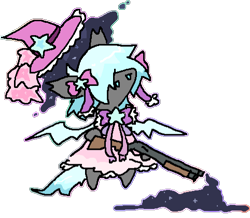 Size: 482x421 | Tagged: safe, artist:guwauu, derpibooru import, oc, oc only, bat pony, pony, 1000 hours in ms paint, bat pony oc, clothes, doodle, dress, gun, magical girl, ms paint, simple background, solo, transparent background, weapon, wings