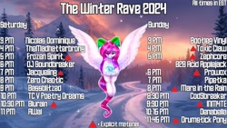 Size: 1919x1079 | Tagged: safe, derpibooru import, pony, pony town, pony town events, the winter rave 2024