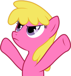 Size: 3261x3494 | Tagged: safe, artist:firlin123, derpibooru import, cherry berry, earth pony, pony, g4, :c, >:c, angry, background pony, female, frown, grumpy, mare, rainbowshining, raised hooves, reaction image, show accurate, simple background, solo, transparent background, upset, vector