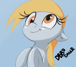 Size: 1229x1080 | Tagged: safe, artist:starblaze25, derpibooru import, derpy hooves, pegasus, pony, g4, ears, female, floppy ears, heart, heart eyes, mare, simple background, smiling, solo, wingding eyes