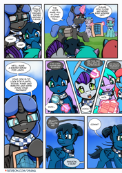 Size: 2480x3508 | Tagged: safe, artist:dsana, derpibooru import, oc, oc:blue candy, oc:bolt thundercloud, oc:hornwort, oc:lullaby dusk, oc:minty mint, earth pony, pegasus, pony, unicorn, comic:a storm's lullaby, colt, female, filly, foal, horn, male, mare