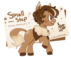 Size: 1578x1277 | Tagged: safe, artist:calicoparade, derpibooru import, oc, oc only, earth pony, eevee, pokémon