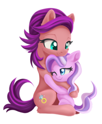 Size: 1029x1250 | Tagged: safe, artist:dusthiel, derpibooru import, diamond tiara, spoiled rich, earth pony, pony, g4, alternate ending, cute, cutie mark, daaaaaaaaaaaw, daughter, diamondbetes, female, filly, foal, good end, good spoiled rich, heartwarming, heartwarming in hindsight, hug, mare, mother, mother and child, mother and daughter, motherly love, out of character, parent and child, reconciliation, redemption, reformed, simple background, spoiled cute, sweet dreams fuel, transparent background