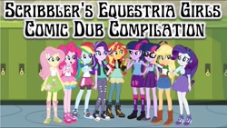 Size: 1280x720 | Tagged: safe, artist:emeraldblast63, derpibooru import, applejack, fluttershy, pinkie pie, rainbow dash, rarity, sci-twi, starlight glimmer, sunset shimmer, twilight sparkle, human, equestria girls, g4, alternate clothes, alternate hairstyle, boots, clothes, cowboy boots, cowboy hat, cute, dashabetes, denim, denim skirt, diapinkes, eyeshadow, hairband, hat, high heels, humane eight, humane five, humane seven, humane six, implied lesbian, implied rarijack, implied shipping, jackabetes, lace sandals, looking at each other, looking at someone, makeup, pink eyeshadow, purple eyeshadow, raribetes, sandals, sci-twiabetes, shirt, shoes, shyabetes, skirt, smiling, sneakers, twiabetes, twolight, youtube thumbnail