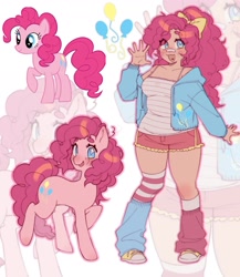 Size: 1440x1656 | Tagged: safe, artist:stolidabzz, derpibooru import, pinkie pie, earth pony, human, pony, g4, humanized