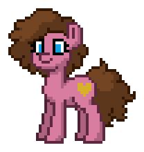 Size: 208x220 | Tagged: safe, derpibooru import, oc, oc only, oc:pink caramel heart pie, pony, parent:caramel, parent:pinkie pie, parents:carapie, pony town, solo