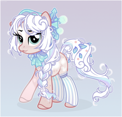 Size: 1024x989 | Tagged: safe, artist:shizow, derpibooru import, oc, earth pony, pony, clothes, female, mare, socks, solo, striped socks