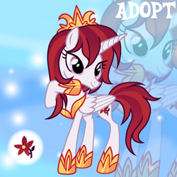 Size: 1280x1280 | Tagged: safe, artist:vi45, derpibooru import, oc, alicorn, pony, concave belly, crown, female, jewelry, mare, regalia, skinny, solo, thin